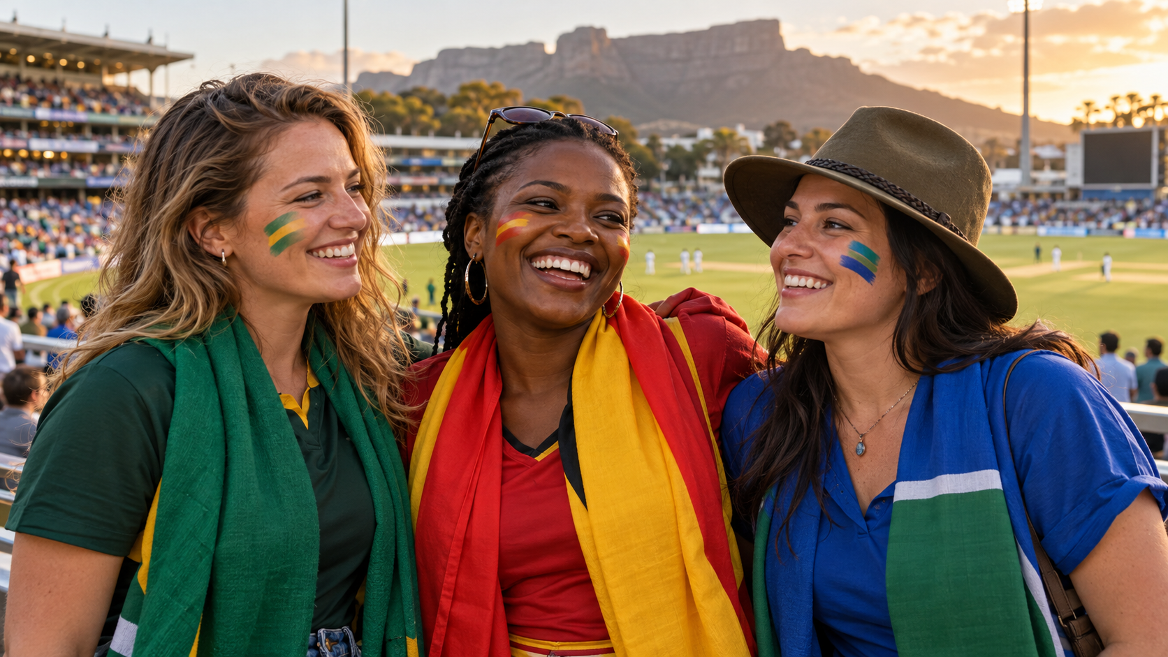 Trois supportrices partagent leur enthousiasme avant un match