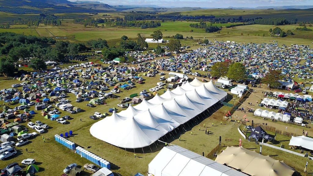 Main stage crowd at Splashy Fen Music Festival Underberg