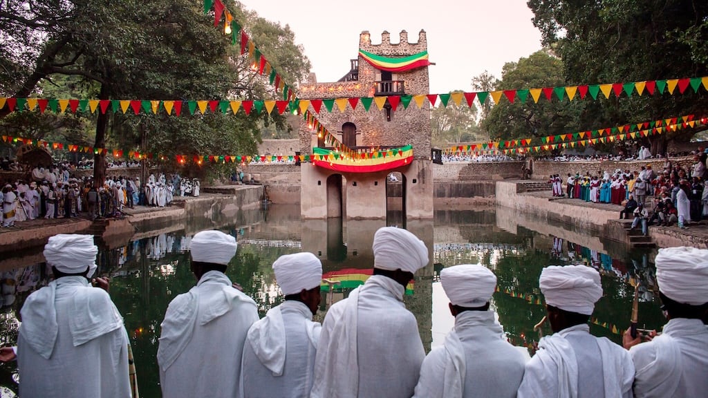 Timkat festival procession